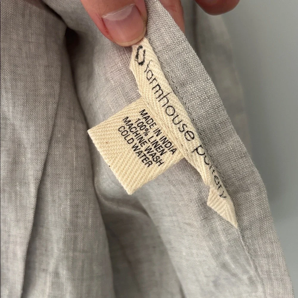 Light Gray Women's Linen Scarf Wrap